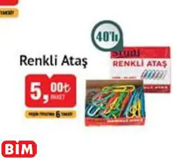 STUDİ RENKLİ ATAŞ